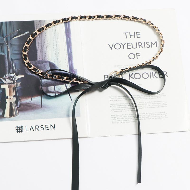 ・カテゴリ: ウエストチェーン・性別: 女性・対象年齢: 大人・素材: 金属・装飾: 編み込み・カラー展開: ブラック、ゴールド・スタイル: カジュアル・チェーンの巻き数: 1連・着用シーズン: 春、夏、秋