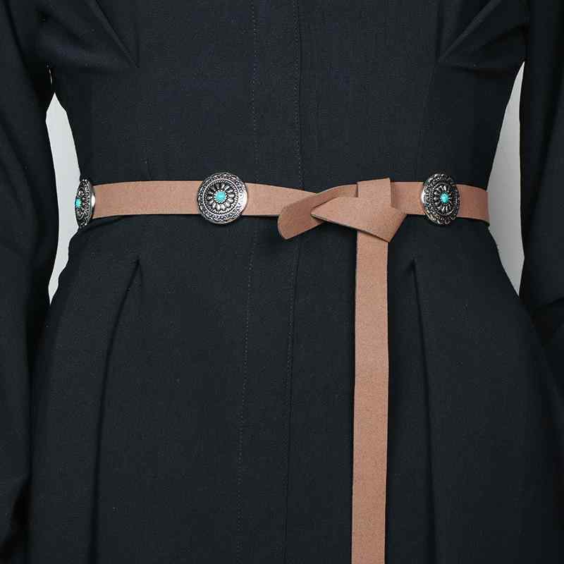 ベルト レディース エスニック レトロ フェイクスエード メタルバックル ノットデザイン ウエストマーク サッシュベルト 細身 万能 着回し シャツワンピース ドレス トップス カジュアル きれいめ 普段使い 通勤 ブラック キャメル