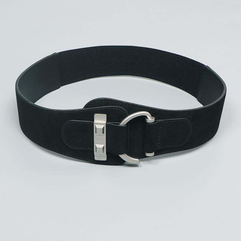 ベルト レディース 幅広 ウエストベルト ゴールド シルバー フック装飾 シンプル ベーシック 本革 牛革 太め コート ニットワンピース スカート オフィス カジュアル きれいめ