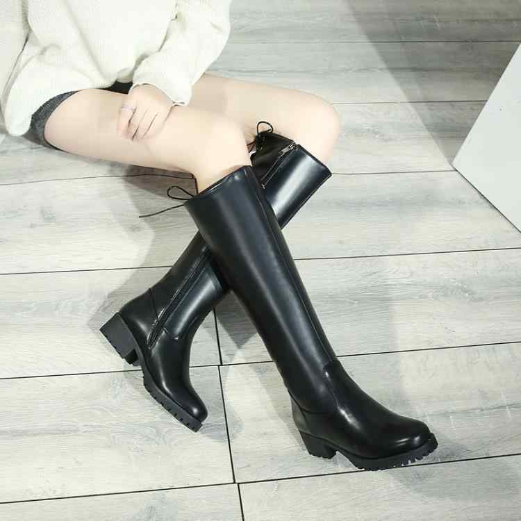 ブーツ レディース 秋冬 エンジニアブーツ ロング丈 太ヒール ラウンドトゥ 合成皮革 クロスストラップ サイドジップ 裏ボア 防寒 滑り止め ライダーブーツ