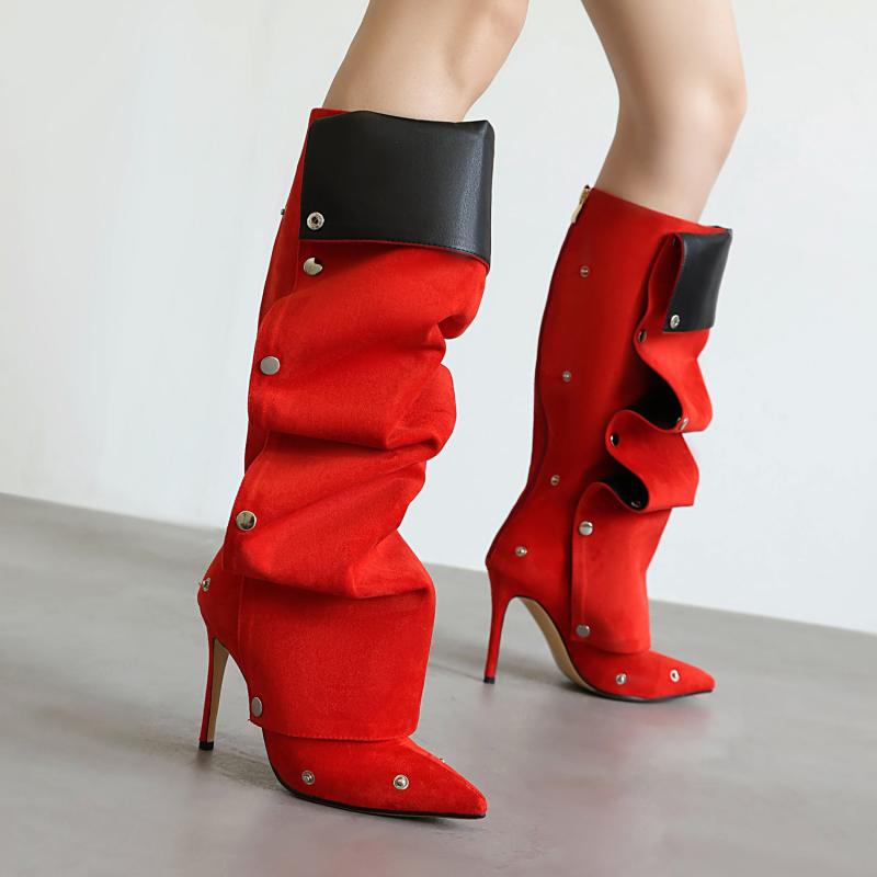 ブーツ レディース 女性用 大きいサイズ ビッグサイズ 欧米風 ファッション ロングブーツ ハイブーツ ..