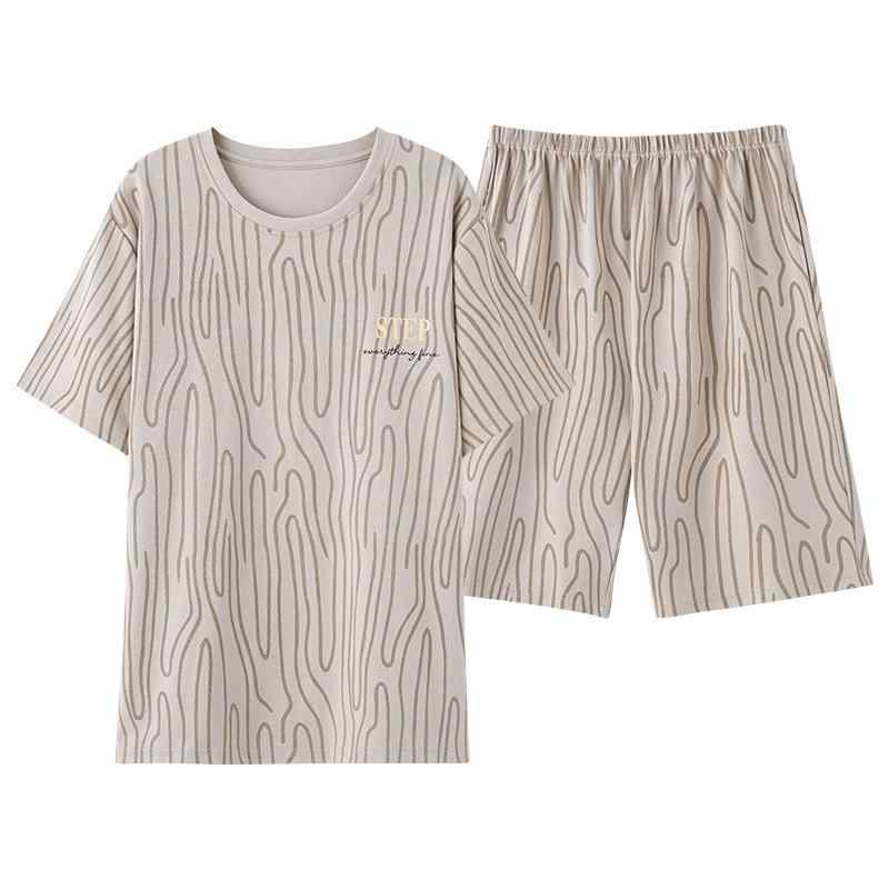 パジャマ メンズ 夏 綿 半袖 ショートパンツ セット ゆったり 大きいサイズ シンプ...