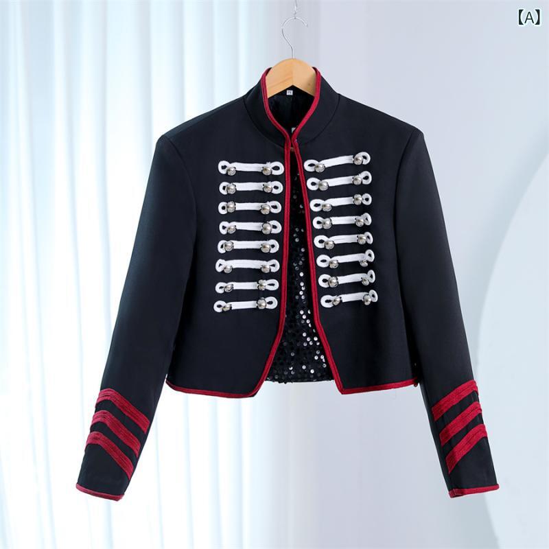 ジャケット メンズ 英国風 ブリティッシュ ステージ衣装 舞台衣装 カジュアルジャケット 切り替え 配色デザイン スリムフィット 細身 スタンドカラー シングルボタン 長袖 ノーアイロン