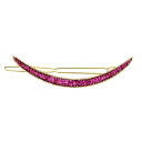 ヘアアクセサリー レディース バレッタ 髪留め ミニクリップ ラインストーン キラキラ 三日月 クレセントムーン 韓国風 シンプル かわいい 上品 フェミニン 普段使い 前髪 サイド ハーフアップ 合金 電気メッキ加工(x2)