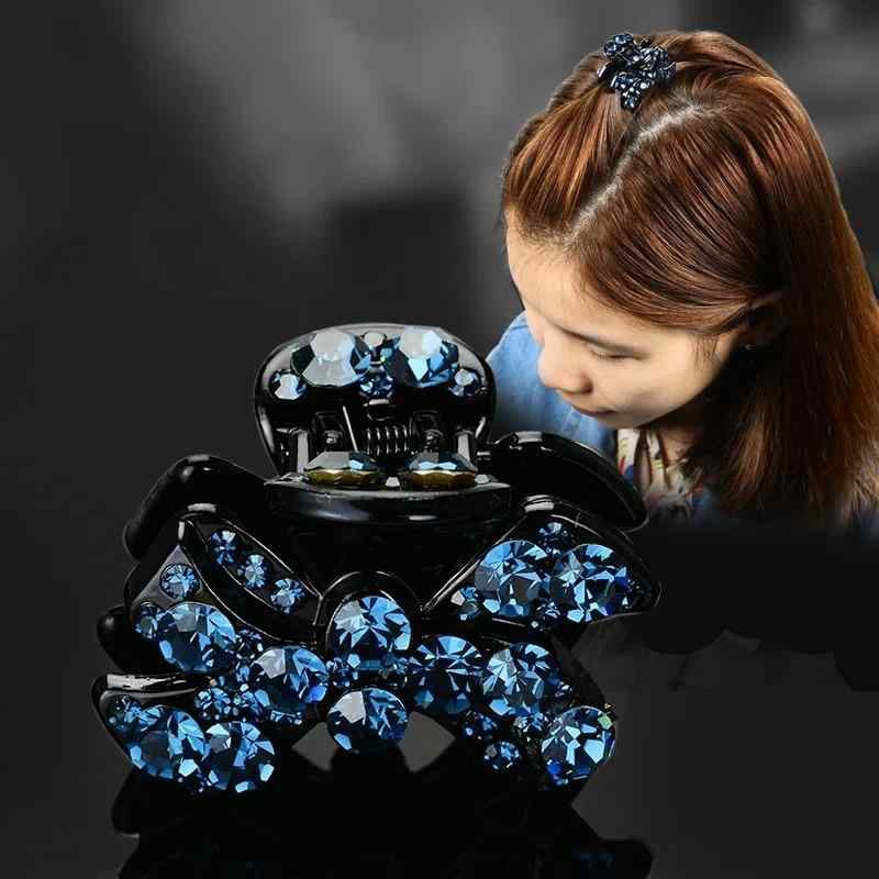 バンスクリップ レディース 韓国風 ラインストーン ミニ 前髪 髪留め 蝶々 三日月 ふんわり おくれ毛 シンプル 上品 ヘアアクセサリー 夏