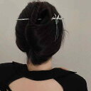 ヘアスティック レディース 新チャイナ風 竹モチーフ レトロ アンティーク調 個性的デザイン シック 普段使い 髪飾り 合金製 電気メッキ加工 かんざし