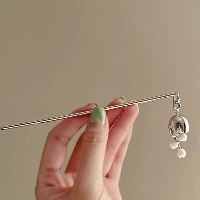 かんざし レディース 木製 ウッド 合金 ネオチャイニーズスタイル アジアンテイスト 古典風 レトロ 高..