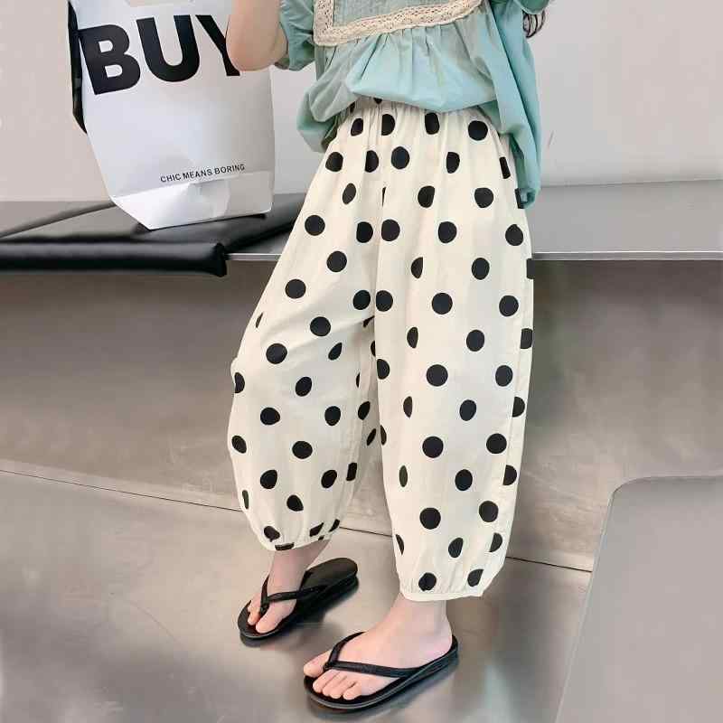 パンツ キッズ 女の子 ガールズ 子供服 夏用 防蚊 薄手 接触冷感 涼しい ウエストゴム ロングパンツ 綿 コットン 吸湿速乾 通気性 快適 カジュアル 無地 おしゃれ かわいい 普段使い お出かけ ホワイト ボトムス ズボン