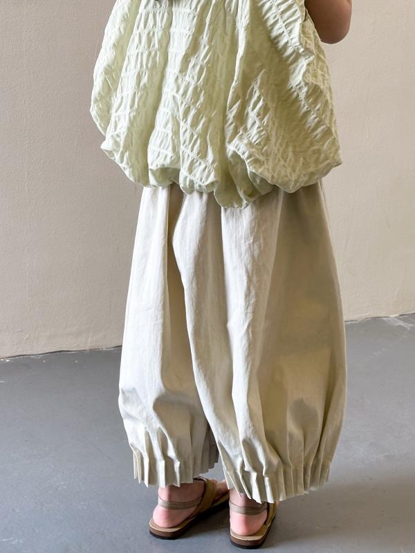 パンツ 女の子 キッズ ガールズ バルーンシルエット ロング丈 蚊よけ 防虫 綿 ウエストゴム カジュアル..