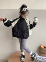 ジャケット 女の子 女児 キッズ 春秋 フード付き 長袖 防風 ジップアップ 配色切り替え ウィンドブレーカー ブルゾン ショート丈 ポリエステル スポーツ カ...