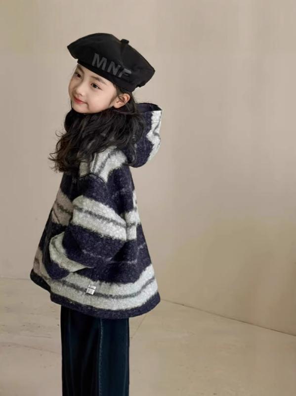 アウター 女の子 キッズ フード付き ボア 切り替えデザイン 長袖 トレーナー ジャケット プルオーバー ..