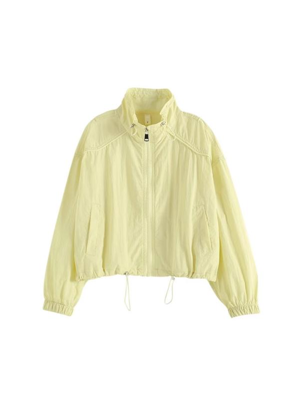 楽天way-ugoパーカー キッズ 女の子 子供服 UVカット 日よけ 接触冷感 軽量 薄手 吸湿速乾 サラサラ ポリエステル 春夏 通学 レジャー ライトアウター イエロー ピンク