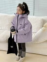 アウター 女の子 子供用 秋冬 厚手 中綿 マウンテンパーカー ジャケット 防寒 保温 フード付き ショート丈 かわいい おしゃれ スポーツ アウトドア 通園 ...
