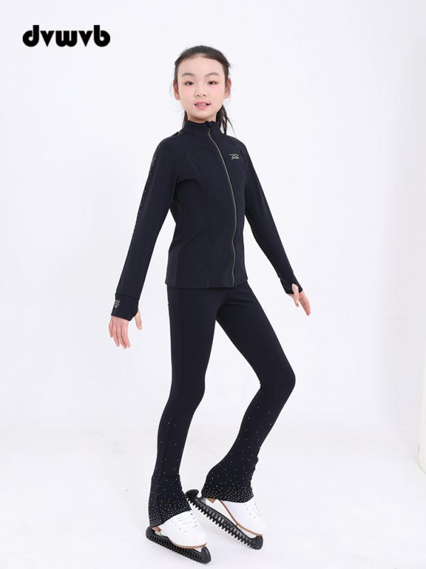 セットアップ キッズ 女の子 フィギュアスケート アイススケート 練習着 トレーニングウェア 発表会 演..