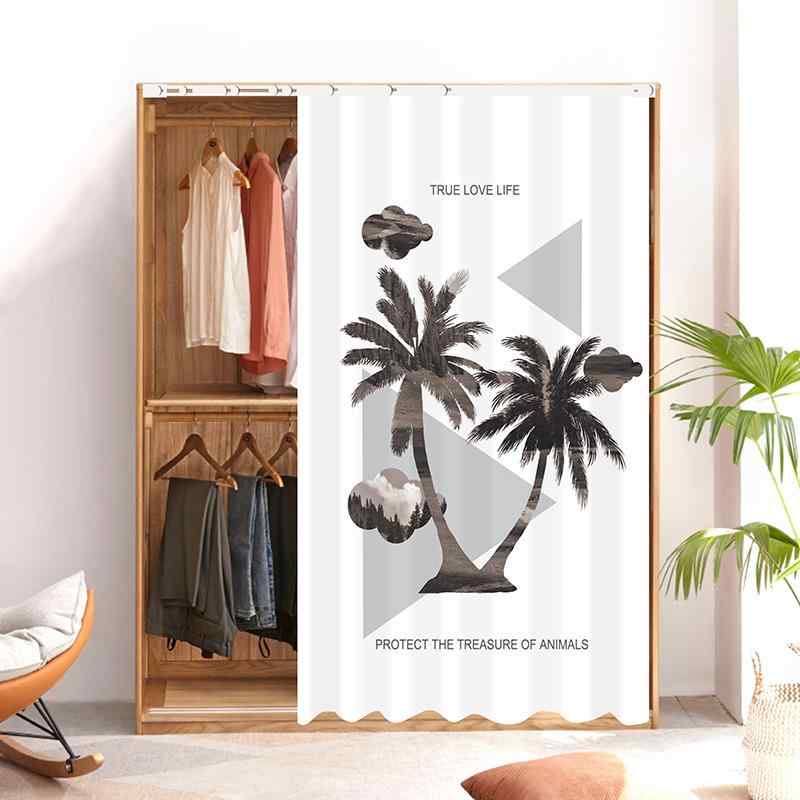 目隠しカーテン 貼るだけ スライドレール プルカーテン ロールスクリーン フランネル布製 キッチン収納..