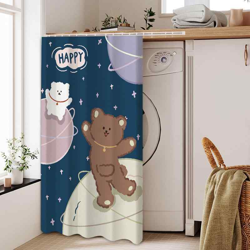 カーテン 北欧風 インスタ映え 防塵 目隠し スライドレール マジックテープ対応 フランネル生地 厚手 収納棚 クローゼット リビング 寝室 子供部屋 間仕切り(x2)