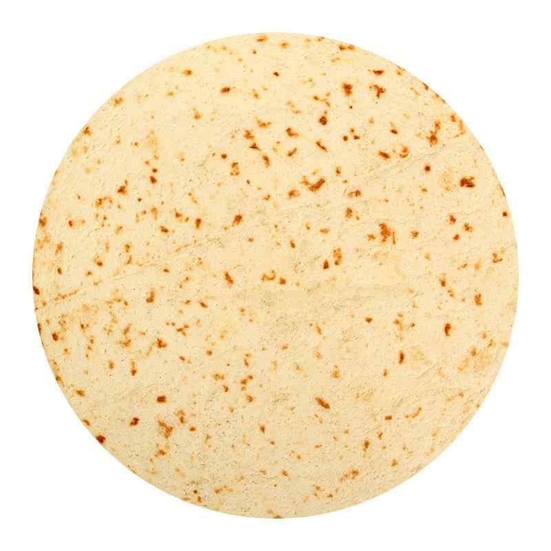 毛布 フランネル おもしろ柄 フードプリント パンケーキ トルティーヤ クレープ 円形 ふわふわ 柔らか ..