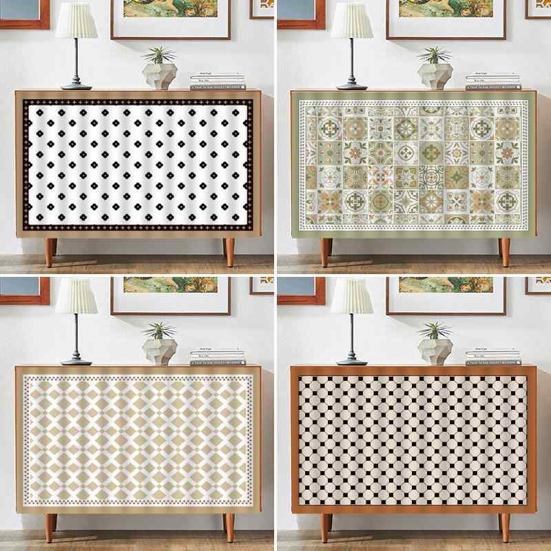 カーテン キャビネット 戸棚 収納棚 目隠し のれん キッチン ダイニング リビング 防塵 突っ張り式 穴あけ不要 ポリエステル ショート丈 雑物隠し 整理整頓