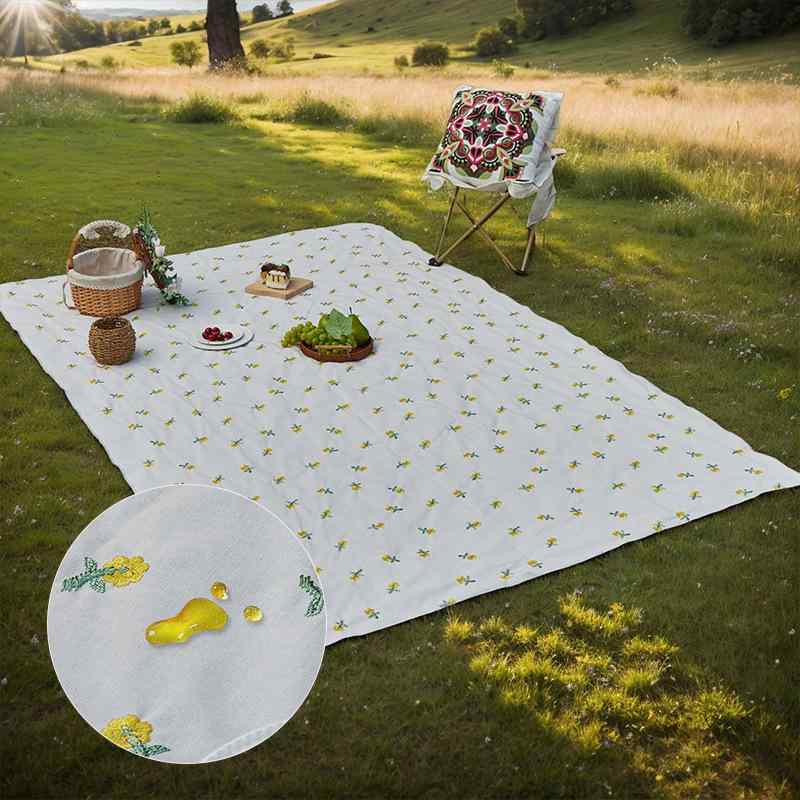 ピクニックマット レジャーシート アウトドア 防水 防湿 耐摩耗 折りたたみ コンパクト 軽量 持ち運び..