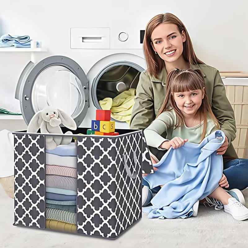 収納袋 不織布 折りたたみ 布団 衣類 洋服 下着 小物 雑貨 クローゼット 押入れ 寝室 リビング 防塵 防..