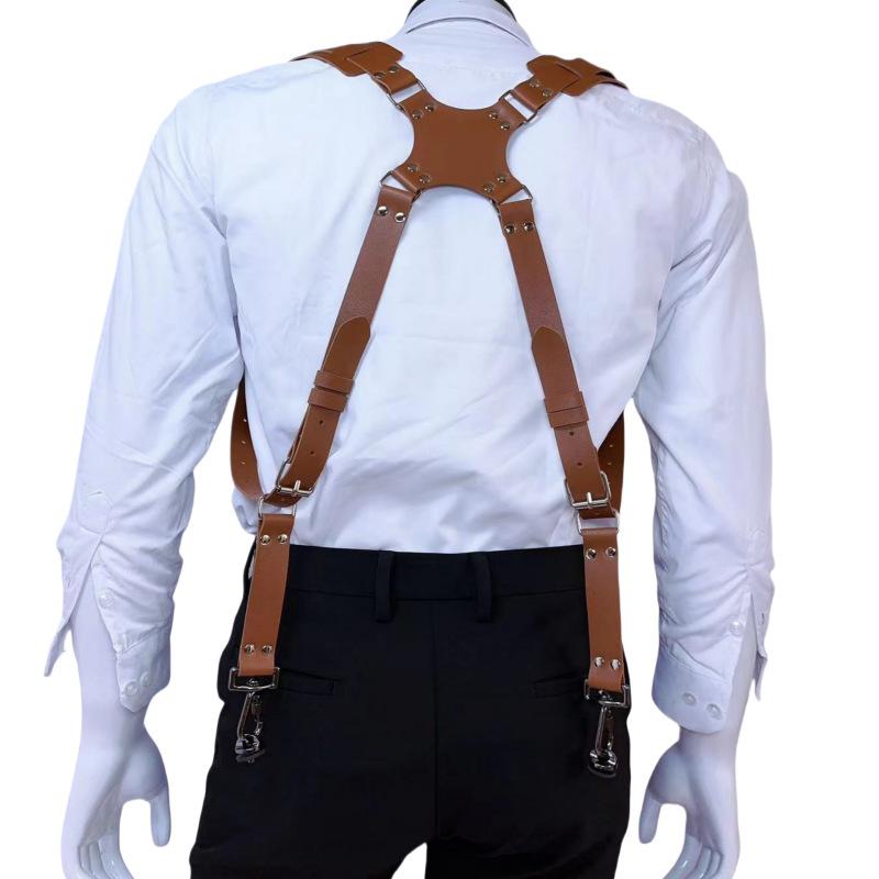 カメラストラップ ユニセックス 一眼レフカメラ用 ダブルショルダーストラップ 2本掛け 本革 レザー 長..