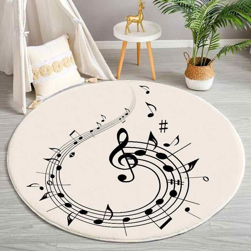 ラグ 円形 丸型 カシミヤタッチ フェイクカシミヤ シンプル 無地 ポリエステル製 家庭用 リビング ダイ..