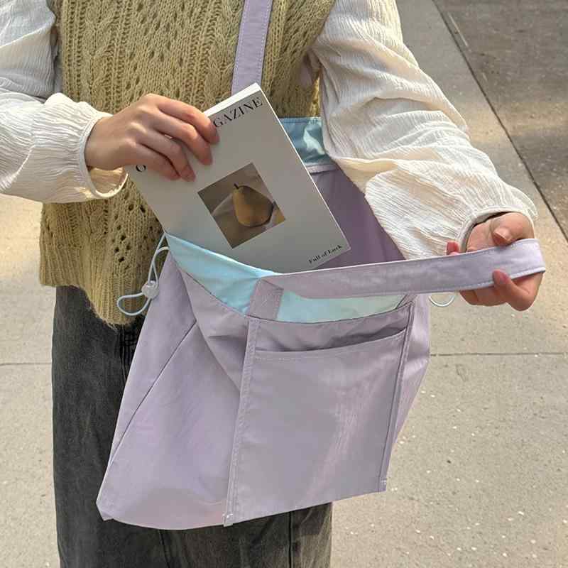 バッグ レディース ナイロン製 防水 折りたたみ 大容量 ショルダーバッグ トートバッグ 買い物 エコバッグ 収納 普段使い トラベル 旅行 軽量 コンパクト 多機能