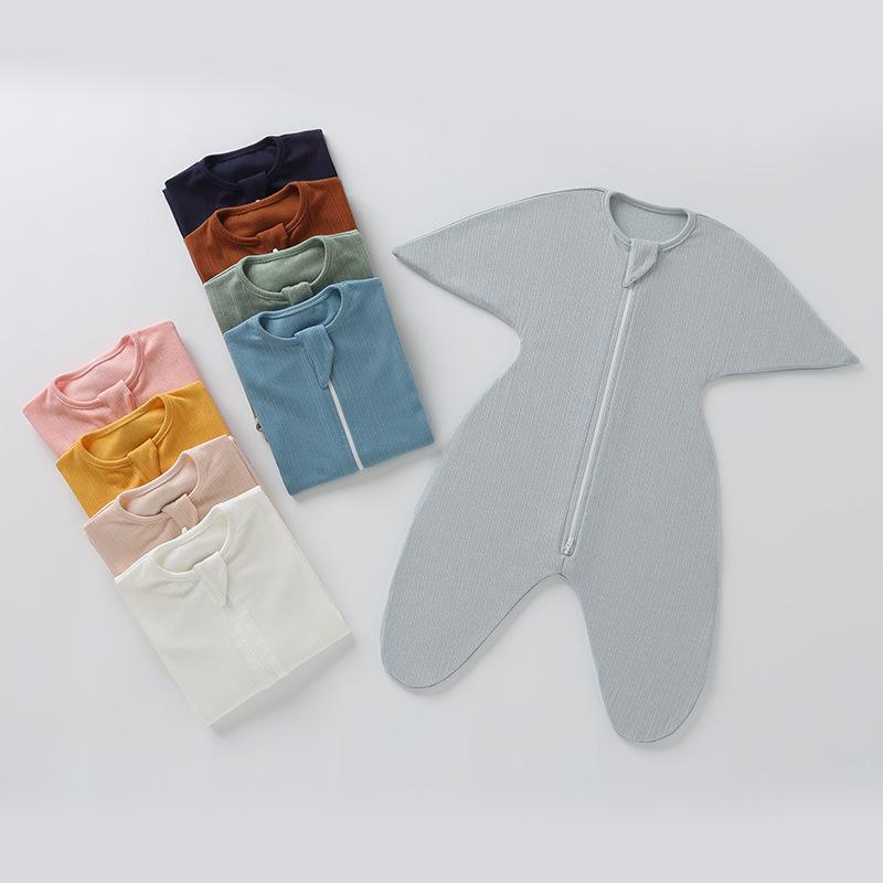 ベビー 新生児 ロンパース カバーオール 長袖 ロングスリーブ コットン 綿 パジャマ スリーパー 前開き..