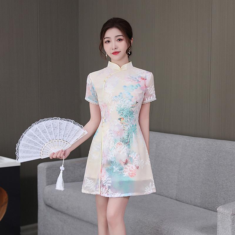 制服 レディース 女性用 フットマッサージ スパ 推拿 エステ 耳エステ 養生サロン 施術着 チャイナ風 ..