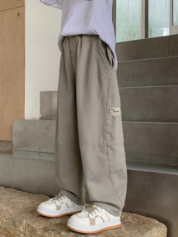 パンツ 男の子 キッズ ジュニア 中大童 春秋 カーゴパンツ ワークパンツ 長ズボン ゆったり ワイド ル..