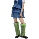 レッグウォーマー レディース 秋冬 フェイクファー もこもこ Y2K ギャル レトロ モダン アクリル 細見え スタイルアップ ソックスカバー カジュアル(x2...