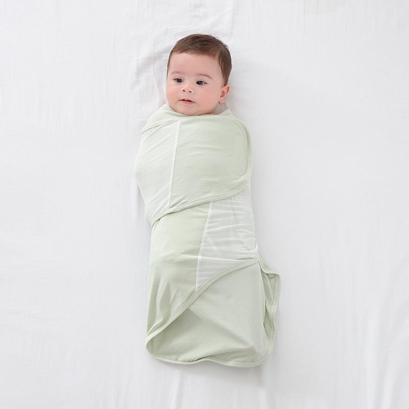 スリーパー おくるみ 新生児 ベビー 赤ちゃん モロー反射対策 びくつき防止 夜泣き対策 繭型 コクーン型 綿 コットン オールシーズン 安眠サポート ジッパー 通気性 0-6ヶ月向け