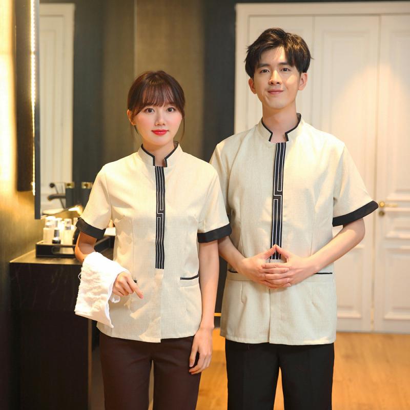 清掃服 男女兼用 ホテル 旅館 客室係 ハウスキーピング 家事代行 ワークウェア ユニフォーム 半袖 制服..