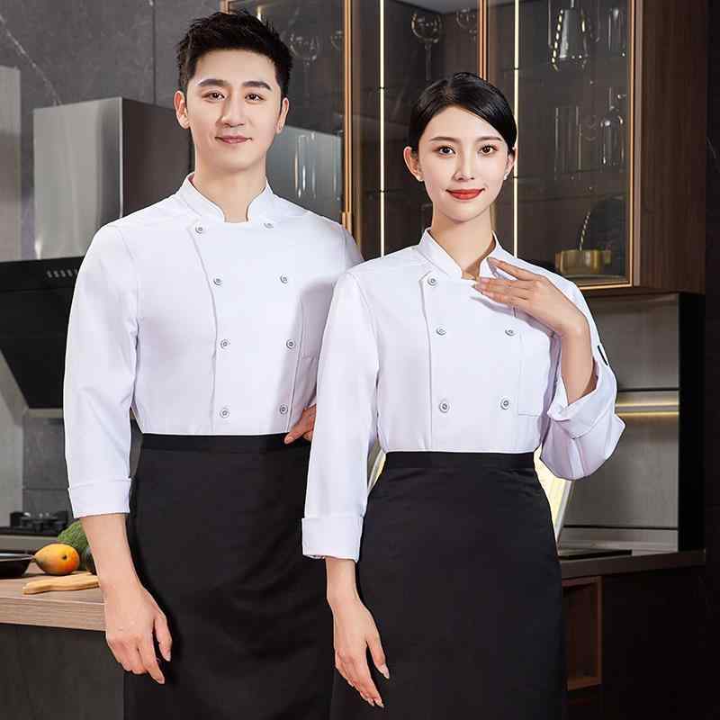 コックコート 男女兼用 シェフ服 調理服 長袖 半袖 ユニフォーム ホテル 飲食店 レストラン 厨房 キッチン パン職人 パティシエ 吸湿速乾 綿 ポリエステル...