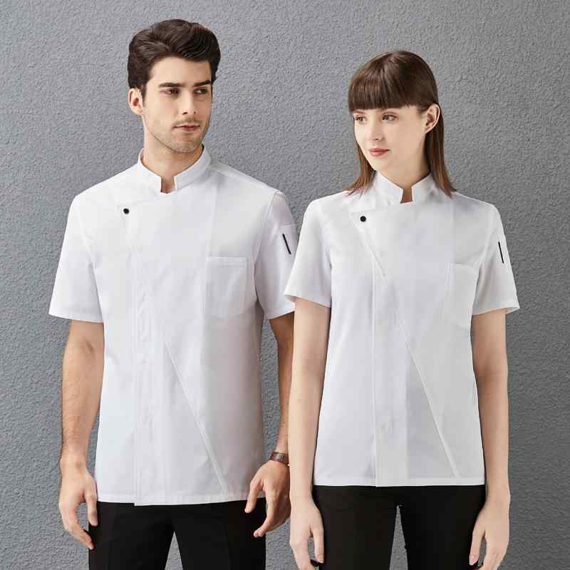 コックコート 男女兼用 メンズ レディース 厨房服 作業服 ユニフォーム 夏用 薄手 長袖 半袖 快適 吸汗..