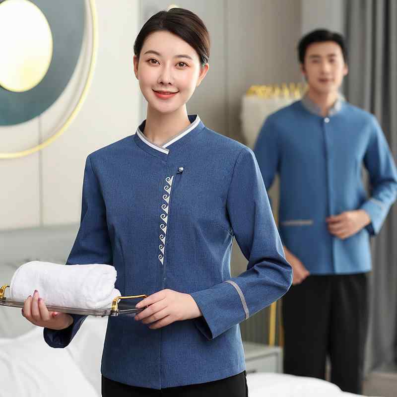 清掃作業服 レディース 長袖 女性用 ホテル 客室 ビル管理 商業施設 家事代行 サービス業 ユニフォーム..