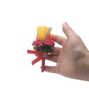 コサージュ 結婚式 ブライダル ウェディング 花嫁 ブライズメイド 新郎 男性用 参列者 リストブーケ ブートニア 造花 リアル チューリップ ホワイト ピンク ブルー オレンジ レッド