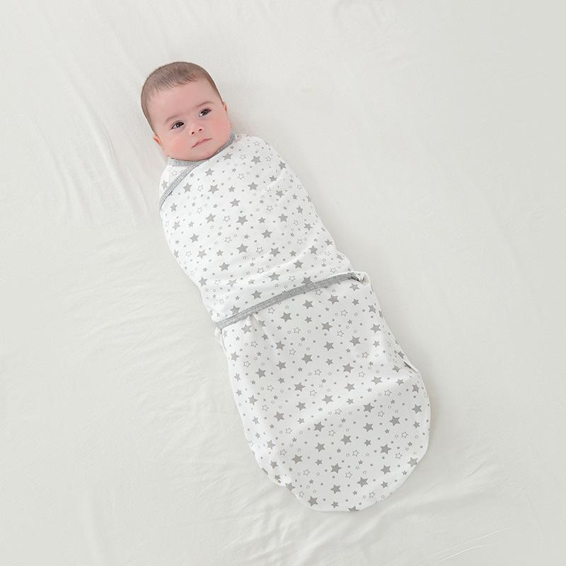 スリーパー 新生児 ベビー 赤ちゃん 綿100% コットン おくるみ スワドル 繭型 薄手 春夏秋 オールシーズン モロー反射対策 寝冷え防止 安眠 出産祝い 便利アイテム