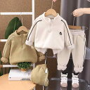 キッズ ベビー 幼児 男の子 女の子 スウェット トレーナー セットアップ 上下セット 裏起毛 厚手 保温 綿混 ポリエステル 秋冬 普段着 部屋着 通園 お出かけ カジュアル かわいい