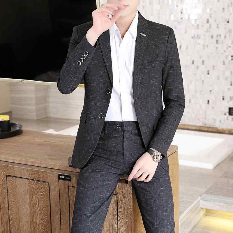 スーツ メンズ 男性用 セットアップ 2点セット 上下セット ジャケット スラックス パンツ ビジネス カジュアル オフィス 結婚式 礼服 フォーマル ベーシック 定番 スリムフィット 細身 2つボタン ノッチドラペル ブラック ネイビー