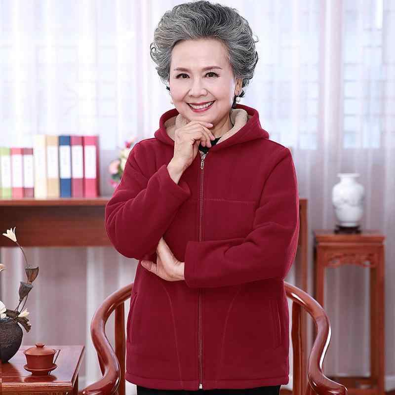 パーカー レディース シニア ミセス 婦人 高齢者向け 60代 70代 80代 フリース フード付き ポリエステル 秋冬 アウター 普段使い 上着 暖かい 快適