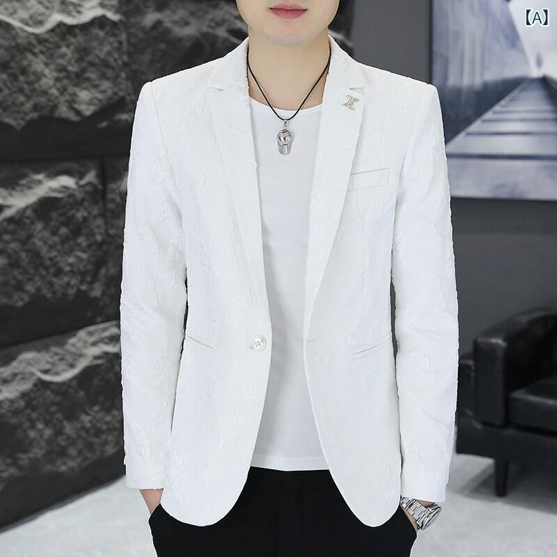 ジャケット メンズ カジュアル ブレザー アウター 細身 麻 リネン 洗える シングル1つボタン 普段使い 通勤 ビジネス 白 黒 春夏