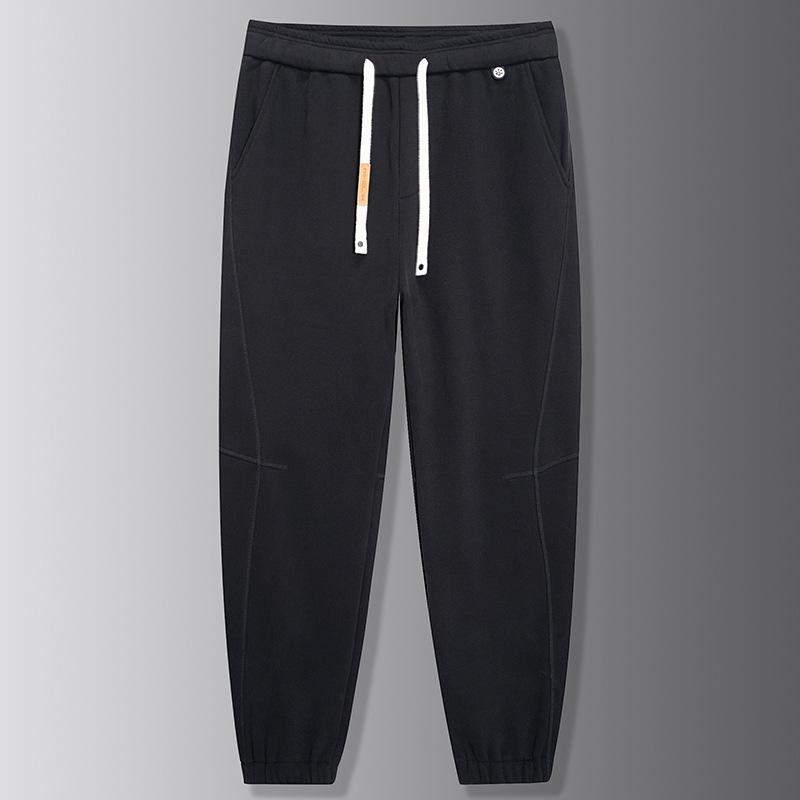 スウェットパンツ メンズ 男性用 裏起毛 厚手 綿混 再生繊維 ゴムウエスト リラックスフィット ゆった..