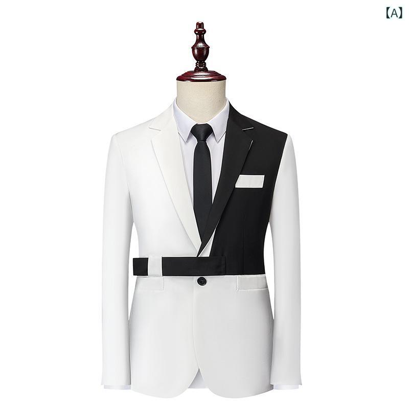 テーラードジャケット メンズ 秋冬 高級感 ビジネス カジュアル シンプル ゆったり コーデュロイ シングルボタン ウォッシャブル 切り替え