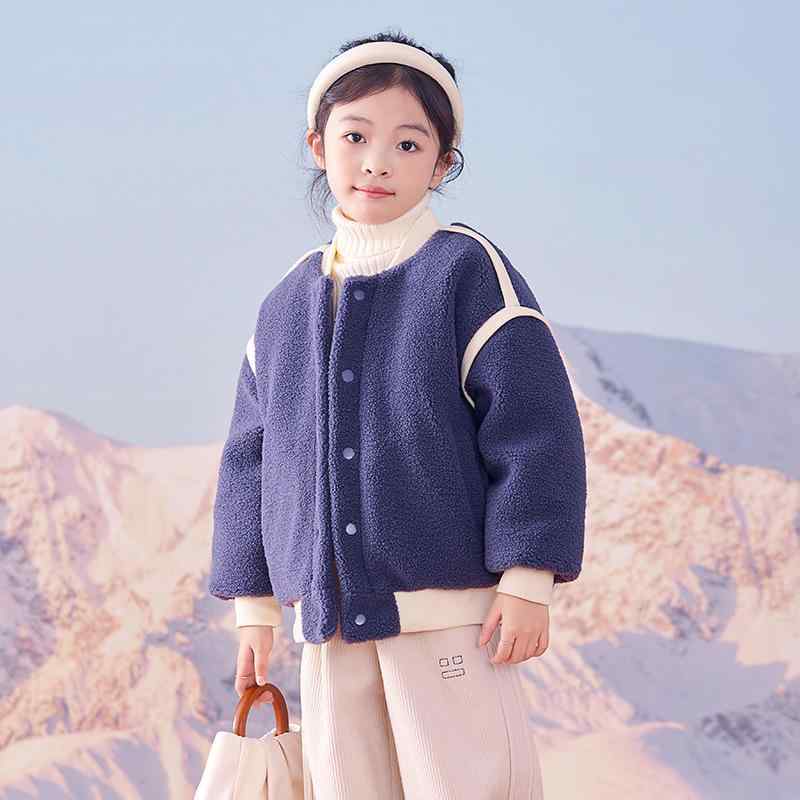 コート ガールズ キッズ 女の子 秋冬 シープボア フェイクファー 中綿入り 厚手 あったか 防寒 保温 シ..