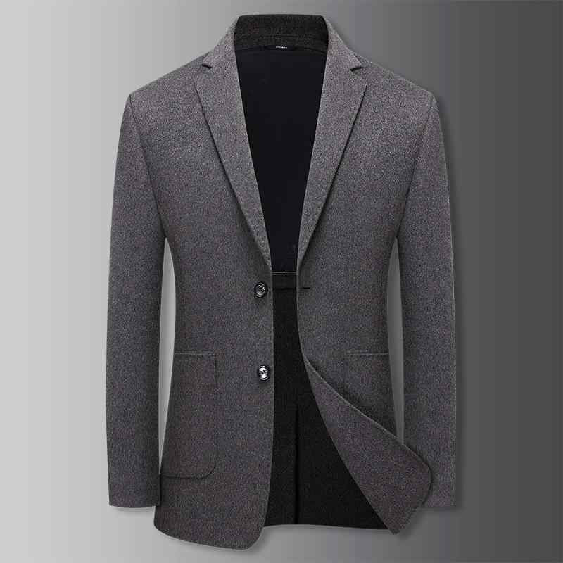 スーツジャケット メンズ 秋冬 大きいサイズ ビッグサイズ ゆったり ウール 高級感 ブラック グレー 結婚式 披露宴 フォーマル ビジネス 礼服