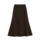 スカート レディース 秋冬 欧米風 ハイウエスト 細見え 着痩せ マーメイド タイトスカート セクシー 切り替え 無地 ミモレ丈 エレガント ブラック グレー ブラウン