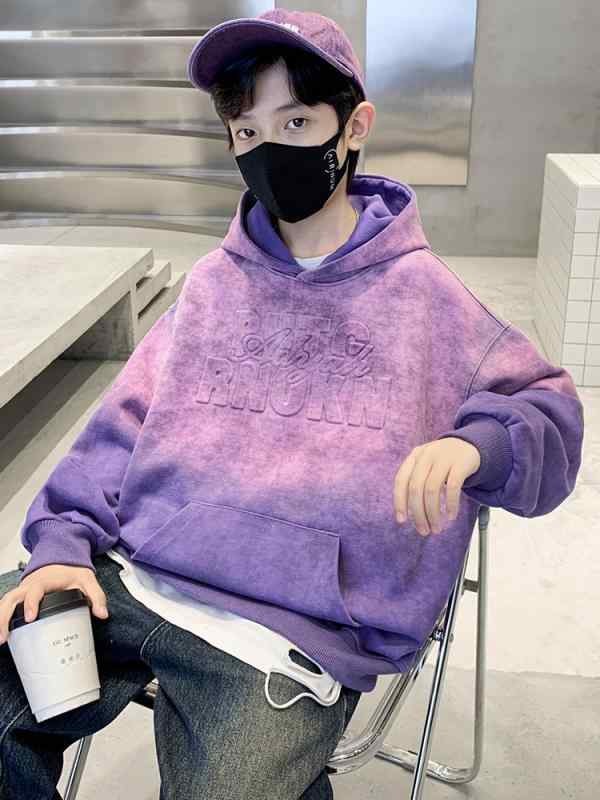 パーカー 男の子 ジュニア キッズ 春秋 長袖 フード付き プルオーバー 綿 コットン カジュアル おしゃ..