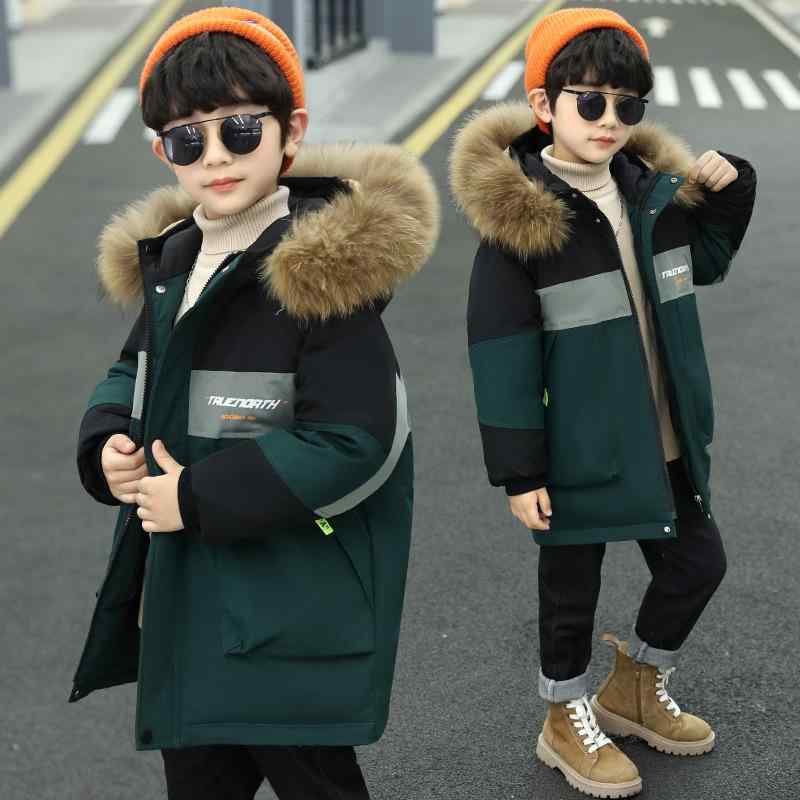 キッズ アウター 男の子 ジュニア 中高学年向け 秋冬 厚手 中綿 防寒 フード付き 保温 キャラクター柄 かわいい カジュアル おしゃれ 韓国風 ポリエステル素材(4)