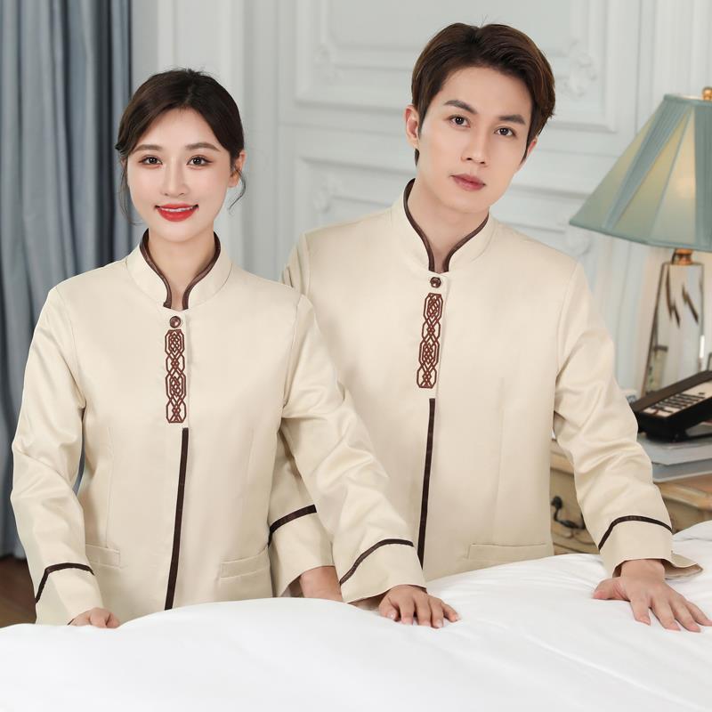 ワークウェア 男女兼用 半袖 長袖 ホテル 宿泊施設 客室 ハウスキーピング 物件管理 清掃員 ユニフォー..